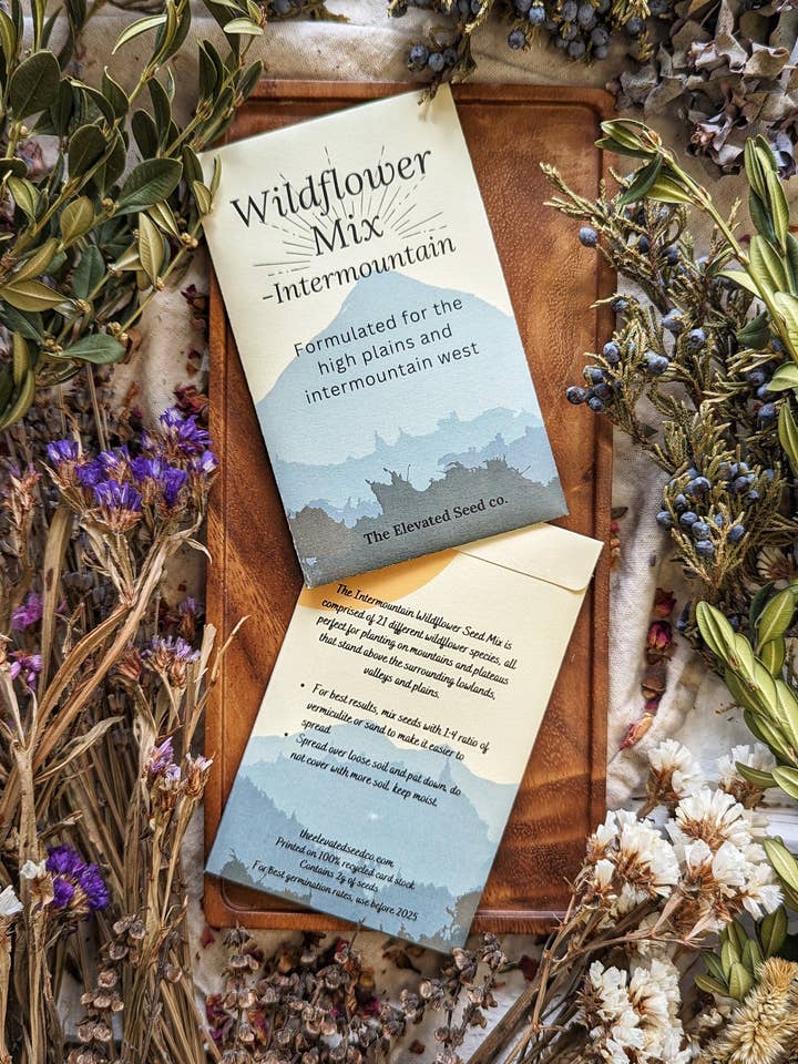 Wildflower Garden Seed Mix- Intermountain West & High Plains for wholesale by The Elevated Seed Co.