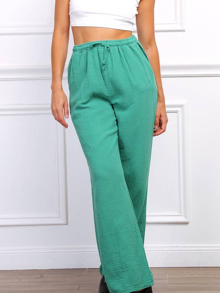 LÉA & LUC - Wholesale Pants - Women's - 100% cotton trousers REF.30132C