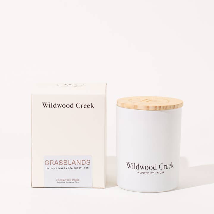 Grasslands Elevated Natural Candle | Vegan, Non-Toxic for wholesale by Wildwood Creek