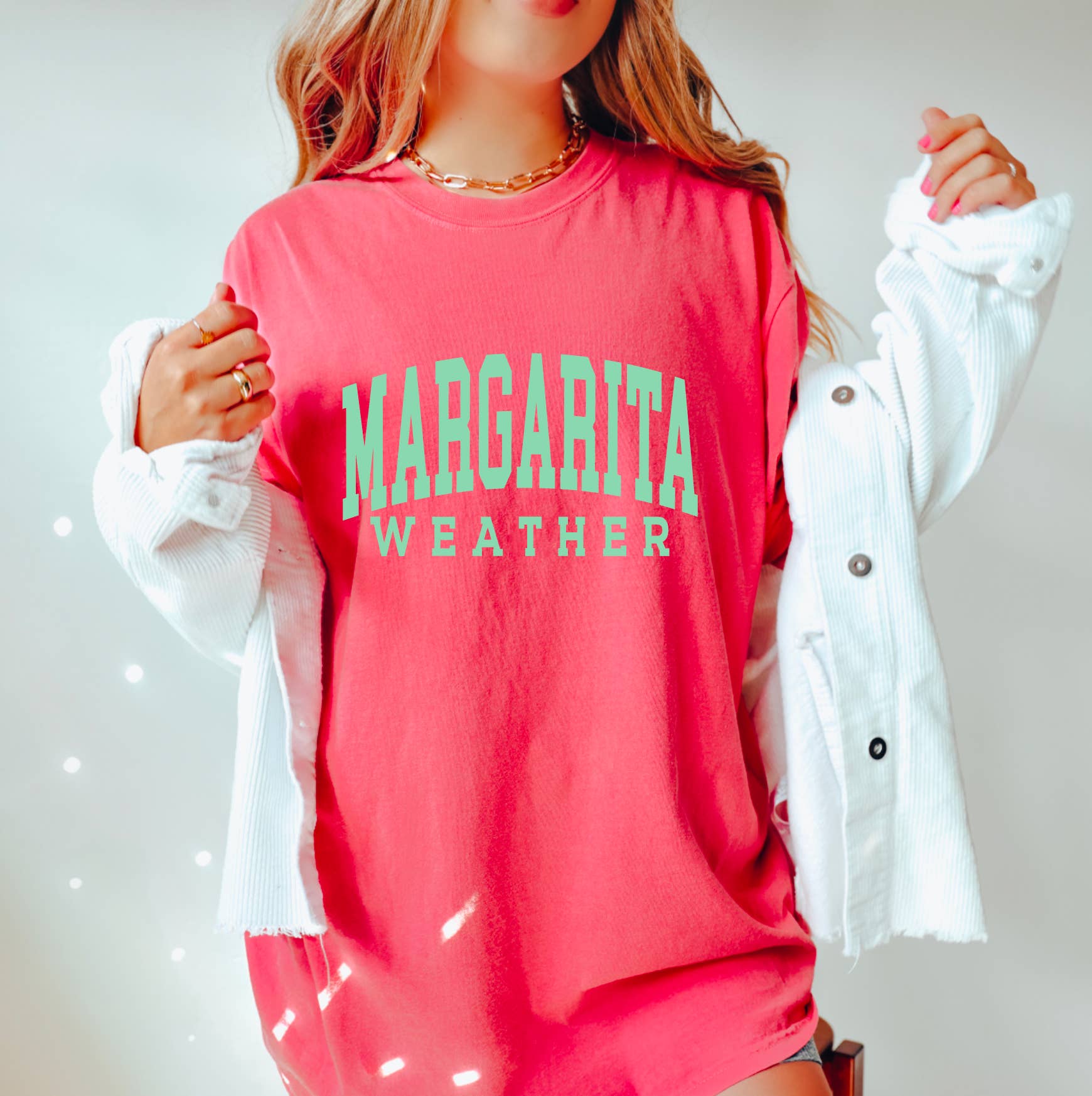 Gia Gifts Boutique - Wholesale Screen Printed T-Shirt - Women's - Margarita Weather Graphic Tee | Summer
