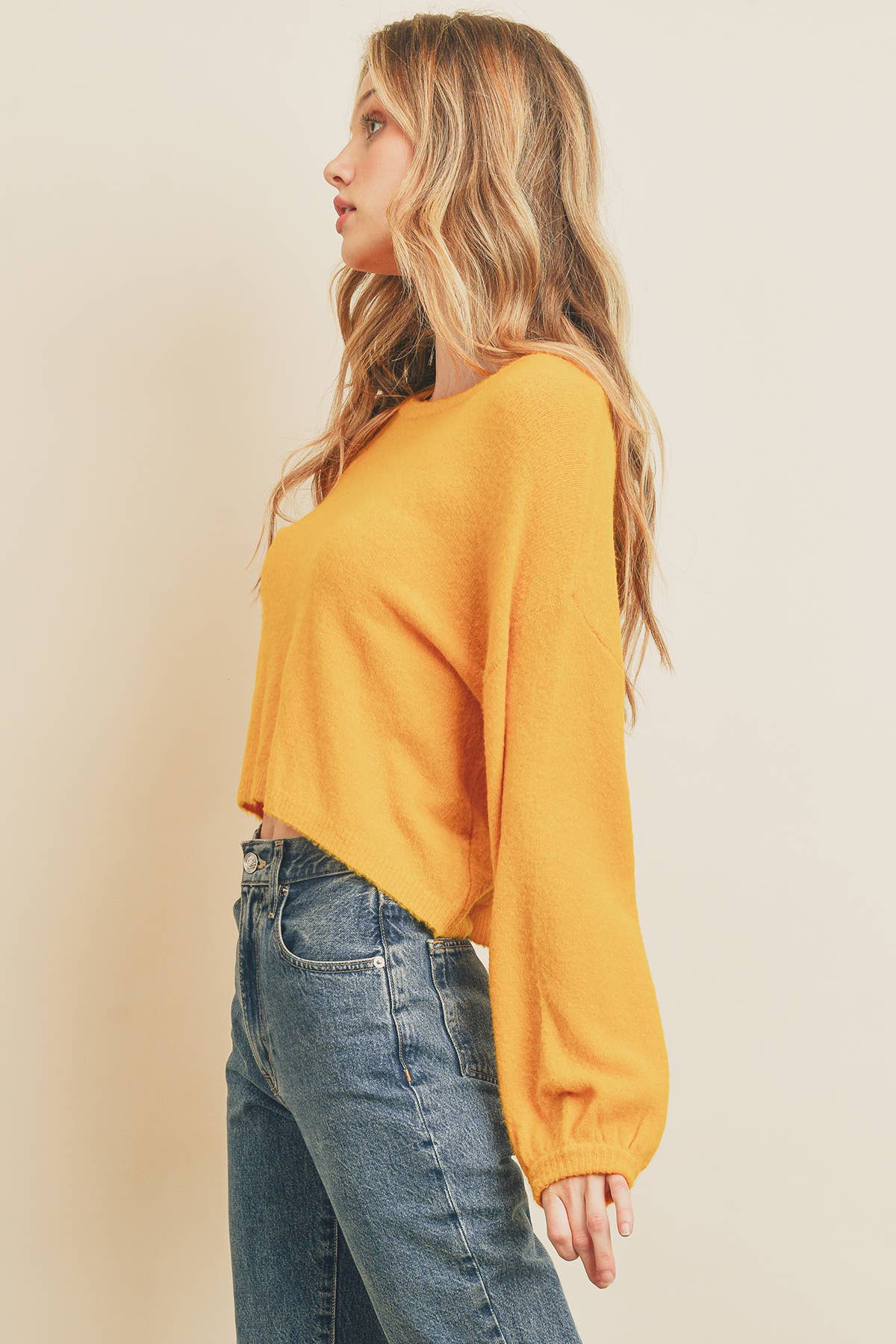 Dress Forum – wholesale Knitted jumper – Women′s – FW2546 Soft Bubble Sleeve Sweater6