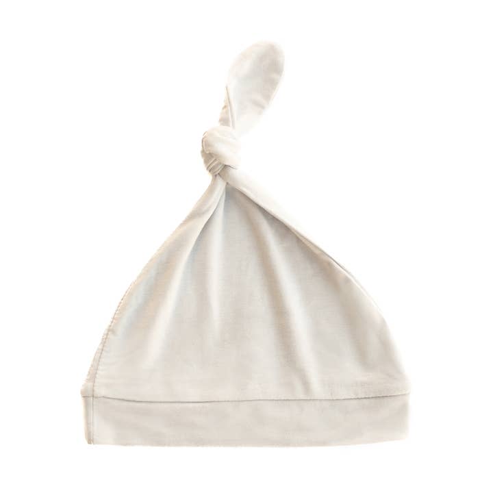 Bamboo Knotted Hat 0-6M - Cashmere for wholesale by Baby Blues And Pink LLC