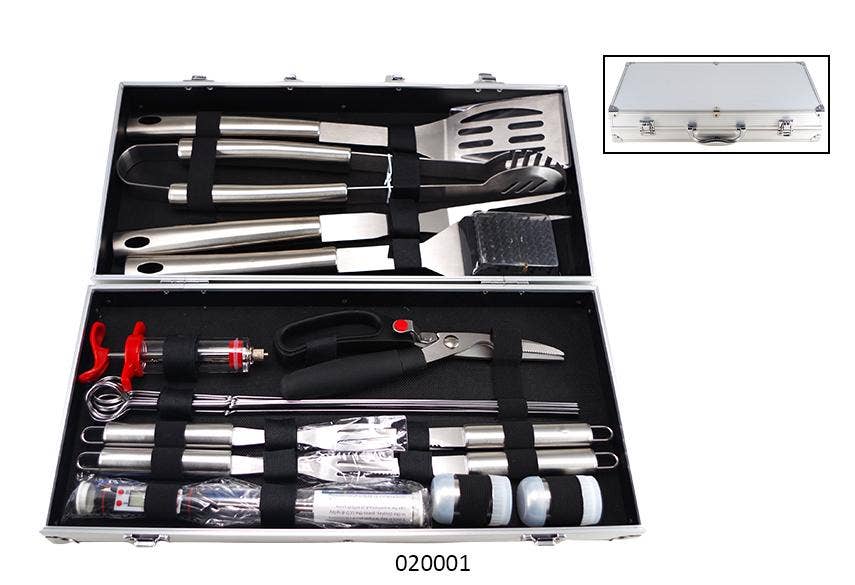 Faye - Wholesale Outdoor Grill Tools - Barbecue Set 19 Pcs 'Barbecue'0