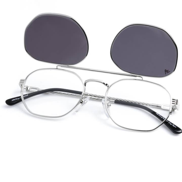 VF Detroit spelare Flip 24KT vitt guld (Silver spegel) för wholesale av Vintage Frames Company