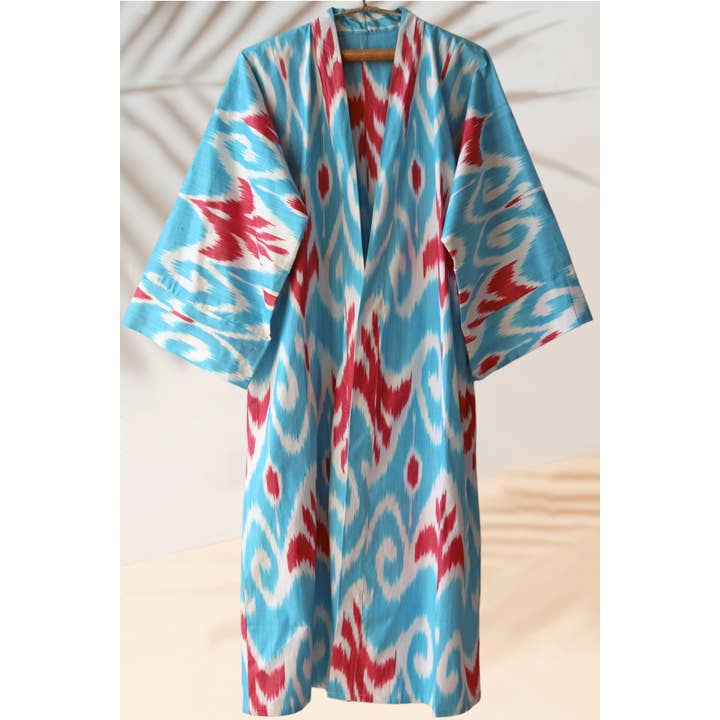 Cotton Ikat Kimono Style Caftan 044 for wholesale by MIASETA