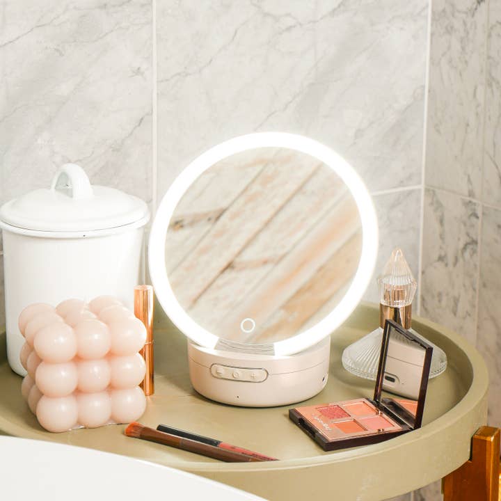 Glow Mini - Miroir de maquillage et haut-parleur Bluetooth pour la vente par Steepletone UK Ltd
