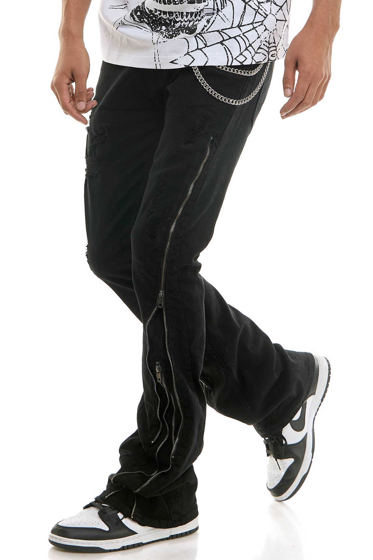 KDNK - Wholesale Jeans - Men's - DOUBLE ZIPPER FLARE JEANS10