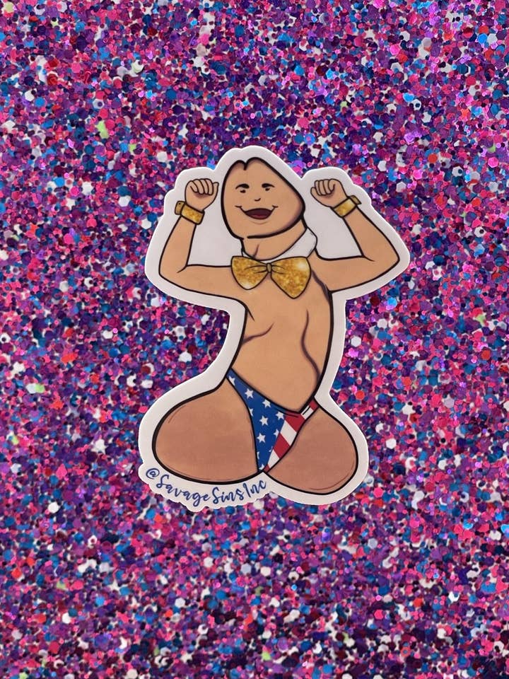 Party Penis Junge USA! - Aufkleber für den Großhandel von Savage Sins