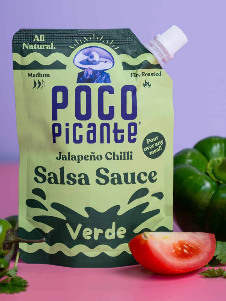 All Natural Mexican Jalapeno Chilli Verde Salsa Sauce for wholesale by Poco Picante