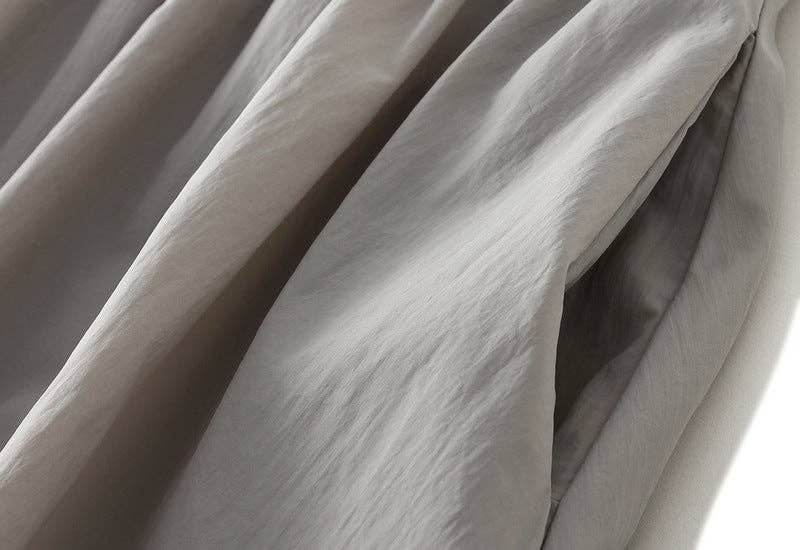 VividLux - Wholesale Skirt - Women's - High Waist Paperbag Lantern Skirt – Women's Midi Skirt15