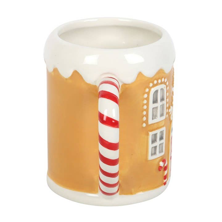 Something Different Wholesale - Wholesale Coffee Mug - Candy Cane Gingerbread House Christmas Mug2
