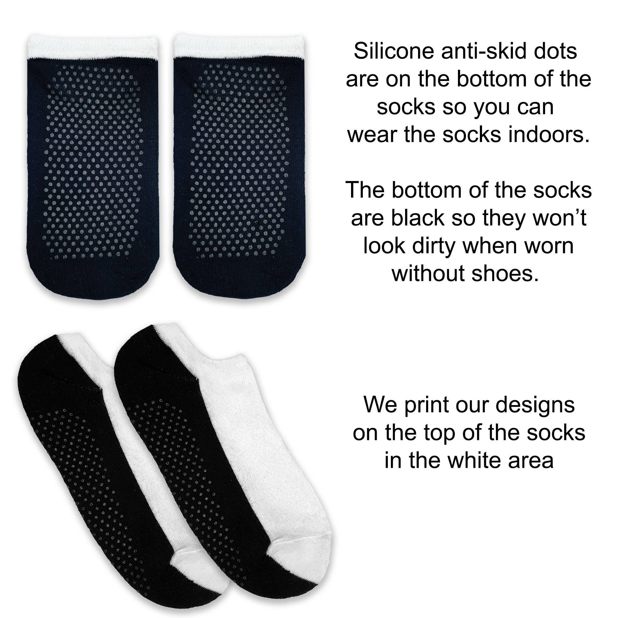 Sockprints - Wholesale Socks - Unisex - Design Your Own Gripper No Show Socks3