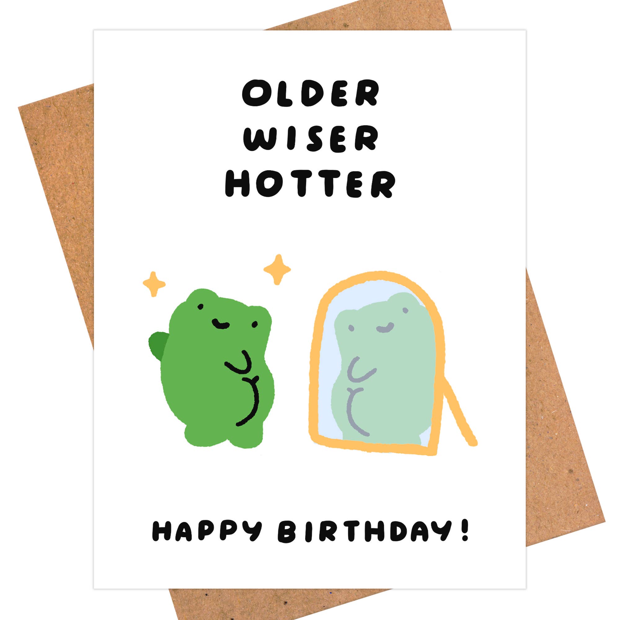 iej studio - Wholesale Birthday Card - Hilarious Birthday Card - Older Wiser Hotter