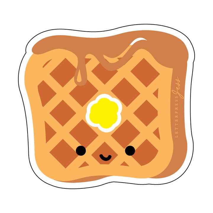 Cutie Kawaii - Adhesivo para gofres para venta al por mayor de Letterpress Jess