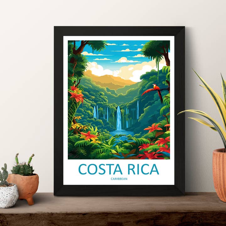 TravelzonaArt – wholesale Poster – Costa Rica Pacific Ocean Travel Poster1