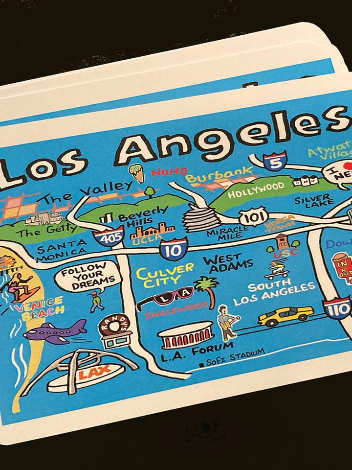 Map Postcards for wholesale by Tom Lamb Maps