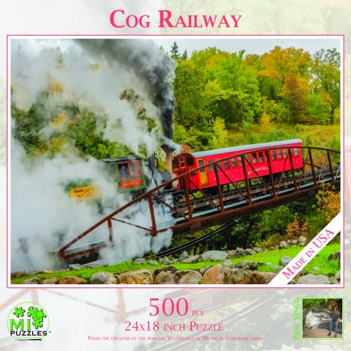 Cog Railway - Puzzel van 500 stukjes voor New Hampshire voor wholesale door Phil Stagg Photography