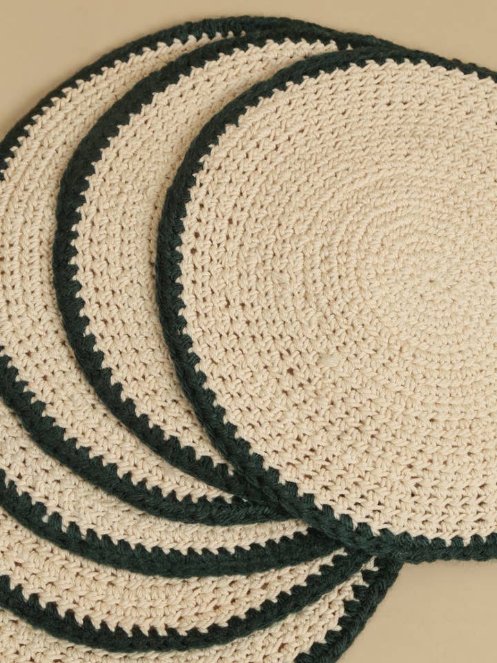 Crochet Placemats - Egyptian Cotton for wholesale by SŪQ