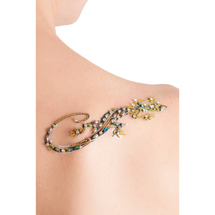 Western Fashion - Vendita all'ingrosso Tatuaggi temporanei - 1248-Tatuaggio Lizard Design