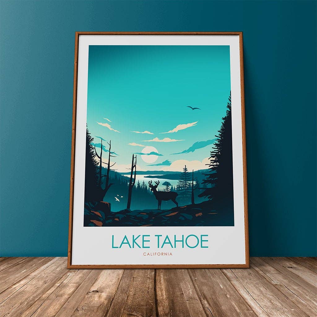 Studio Inception – wholesale Art print – Lake Tahoe Minimalist Print0
