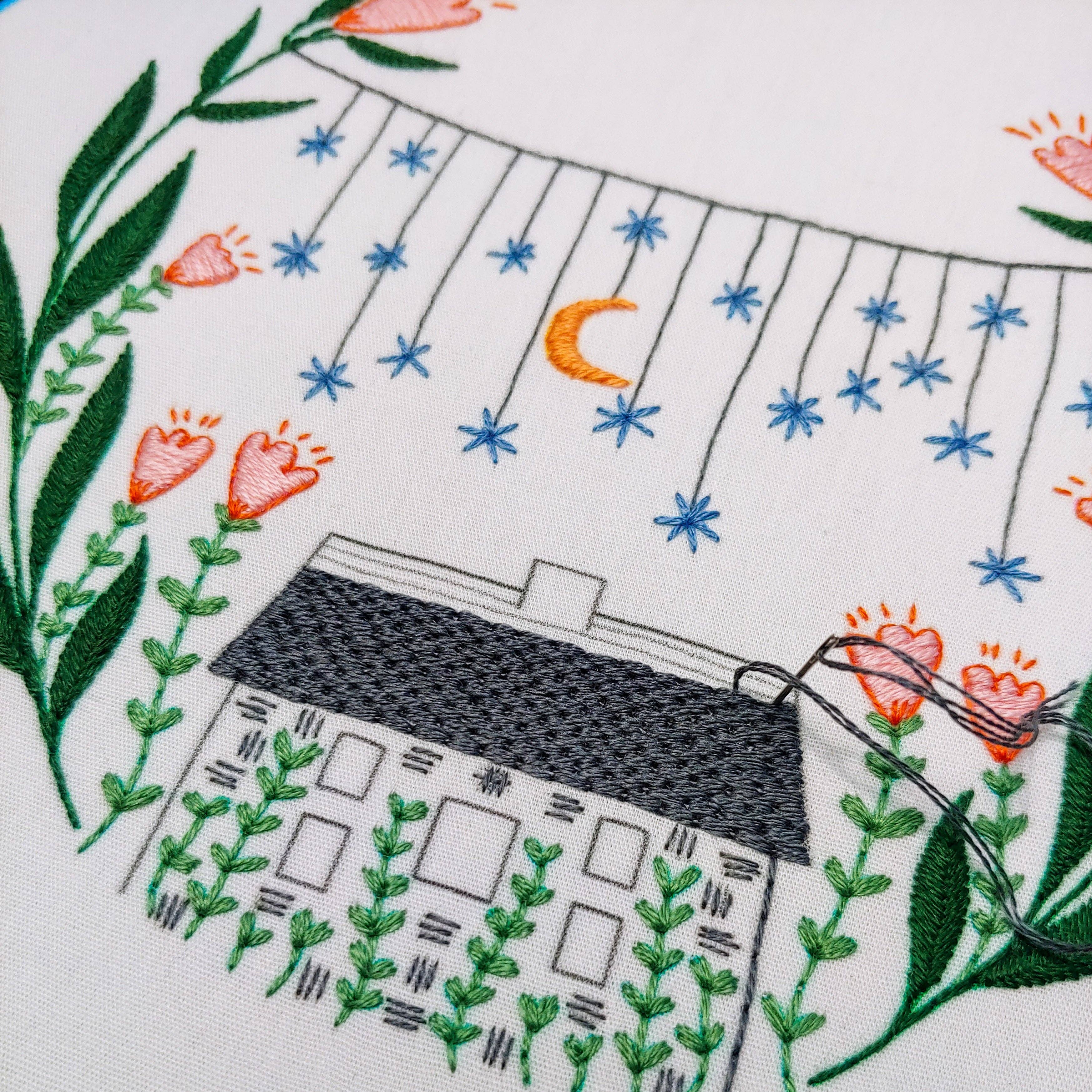 cozyblue handmade - Wholesale Embroidery/Cross Stitch Supplies - golden slumbers embroidery kit3