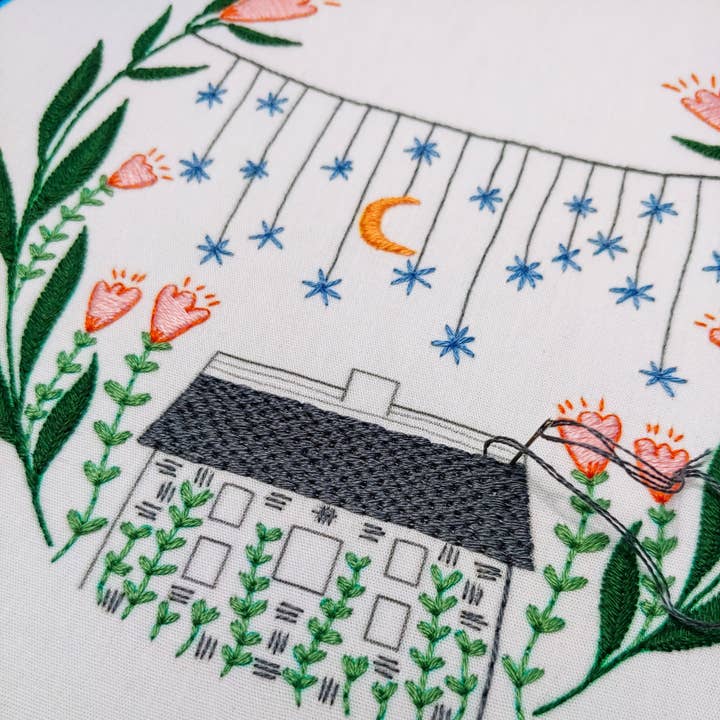 cozyblue handmade - Wholesale Embroidery/Cross Stitch Supplies - golden slumbers embroidery kit3