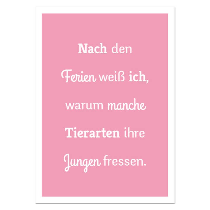 Ansichtkaart „vakantie” voor wholesale door Rabenmütter Verlag UG