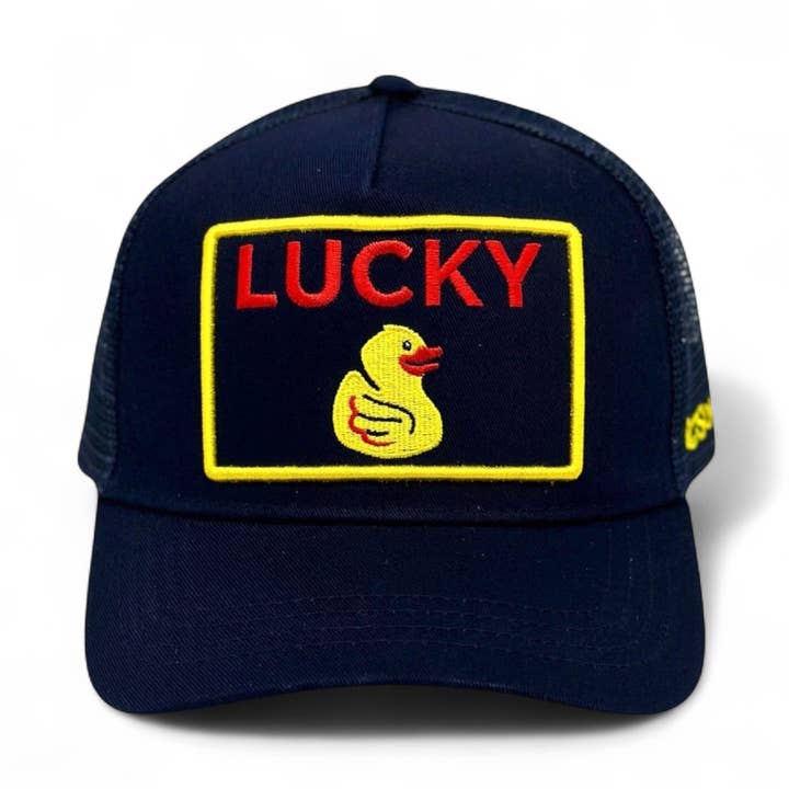 Lucky Duck Trucker - Indigo for wholesale by SOULBYRD