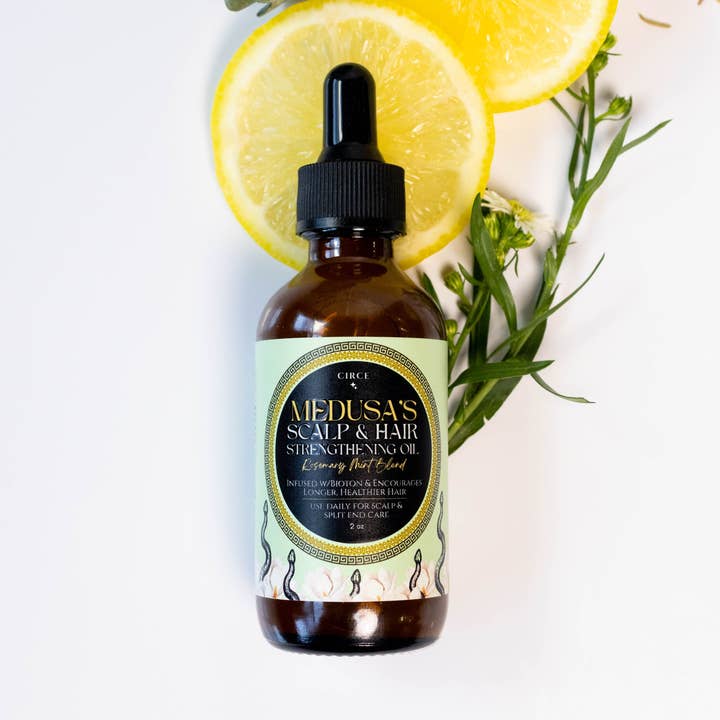 Medusa's Scalp & Hair Strengthening Oil - Rosemary Mint Blend 2 oz - Wholesales for wholesale by CIRCE