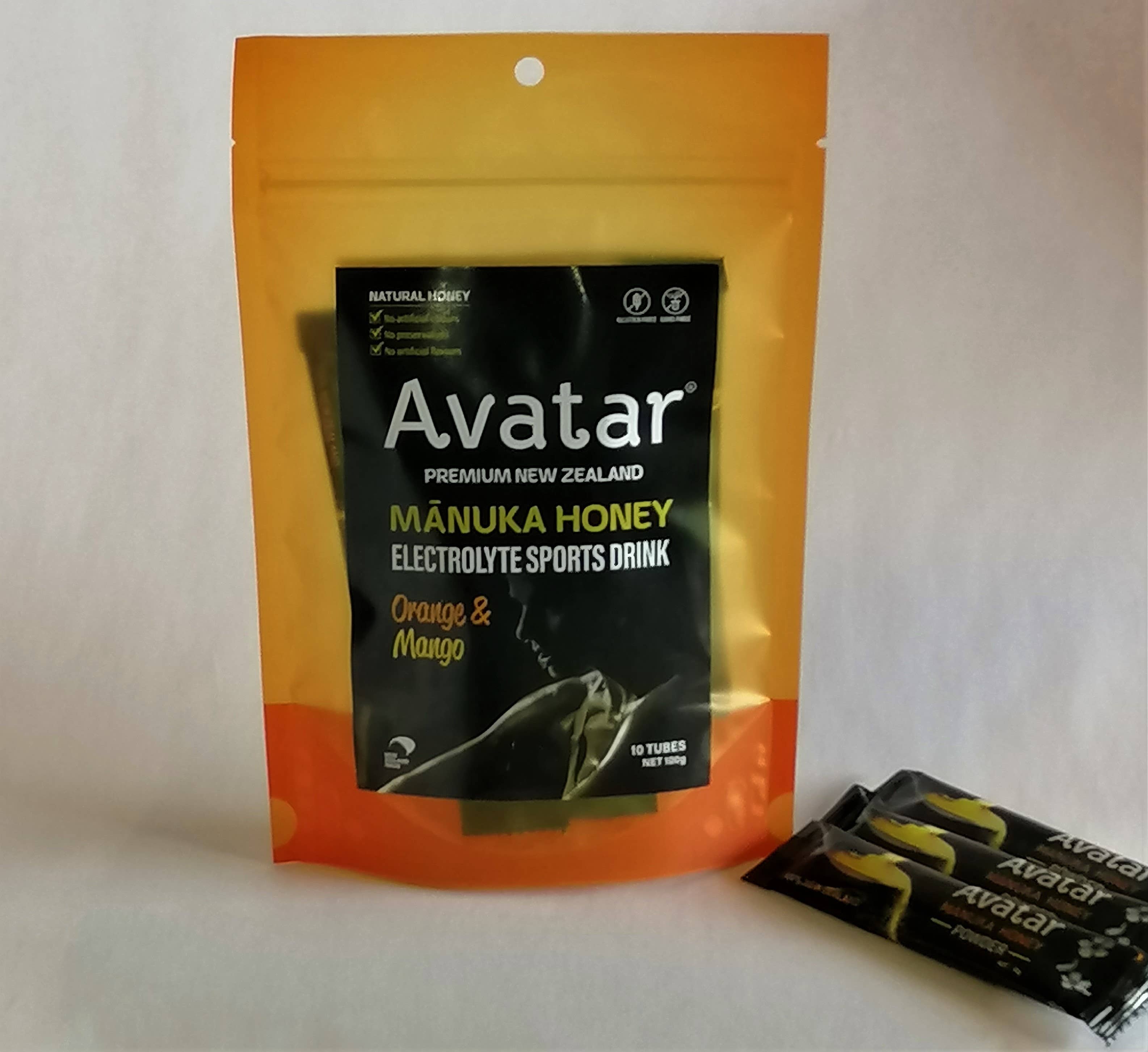 Avatar Honey - Vente Boisson diététique en poudre - Boisson sportive Avatar au miel de manuka en poudre - Orange et mangue 10