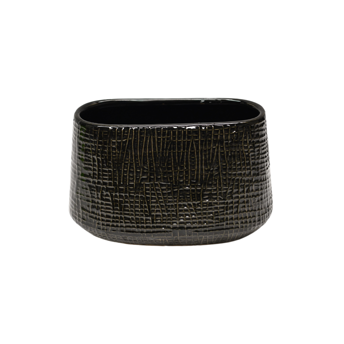 Vasesource - Wholesale Vase - Oval Textured Ceramic Vase (TULLE5)0