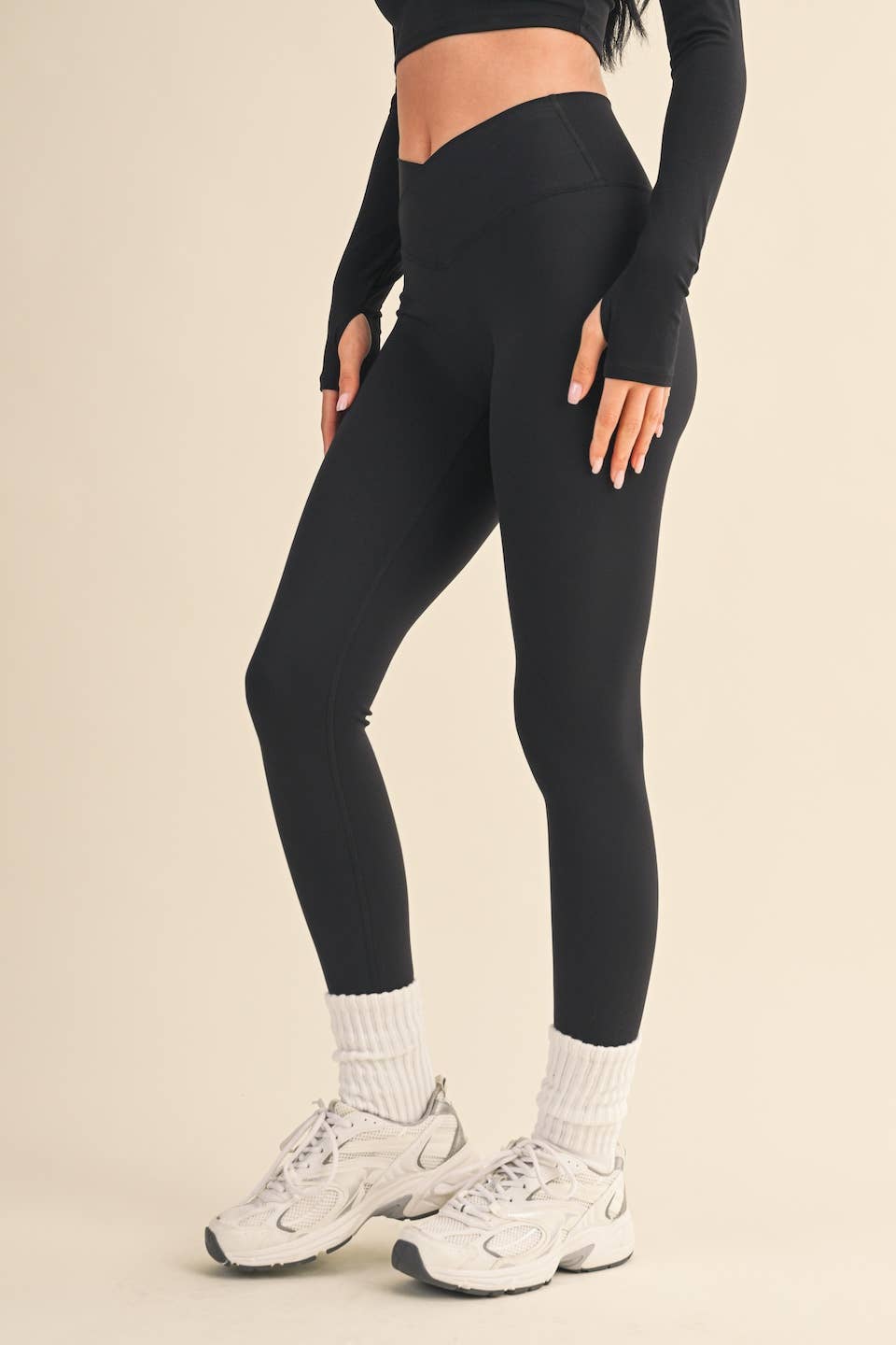 KIMBERLY C - Wholesale Athletic/Lounge Leggings - Women's - High Waist Crossover Legging3