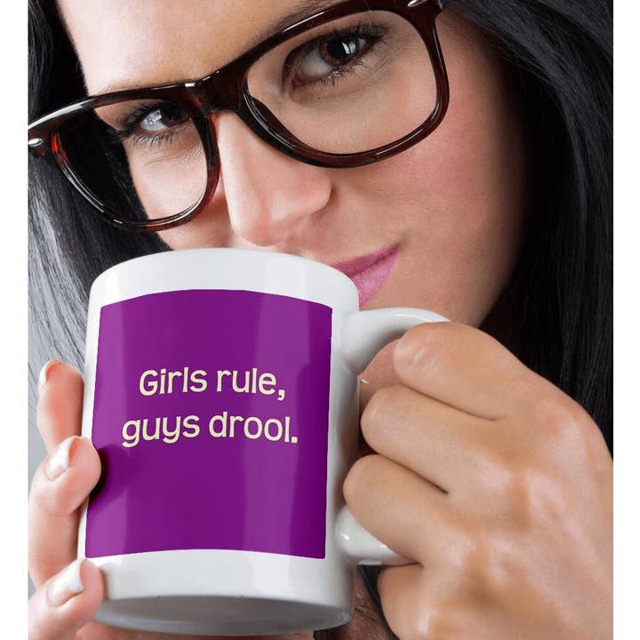 3dRose - Wholesale Coffee Mug - 3dRose, Girls Rule, Guys Drool, Mug9