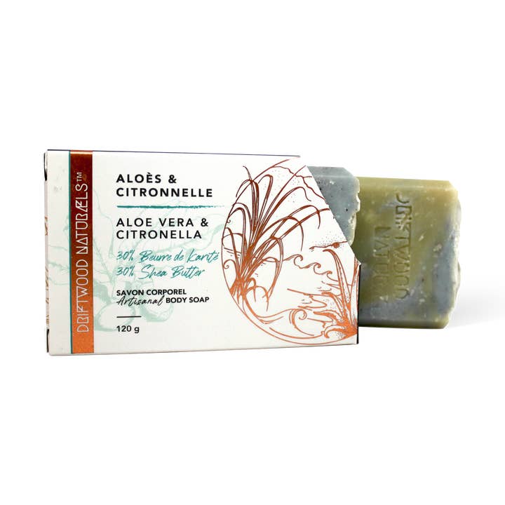 Aloès & Citronnelle - Savon Corporel Artisanal for wholesale by DRIFTWOOD NATURALS