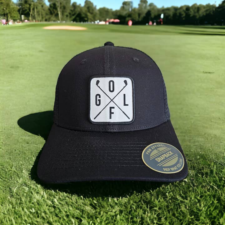 PNW Apparel - Wholesale Trucker Hat - Unisex - Golfing Trucker Hat with Golf Patch Mesh Back Snapback13