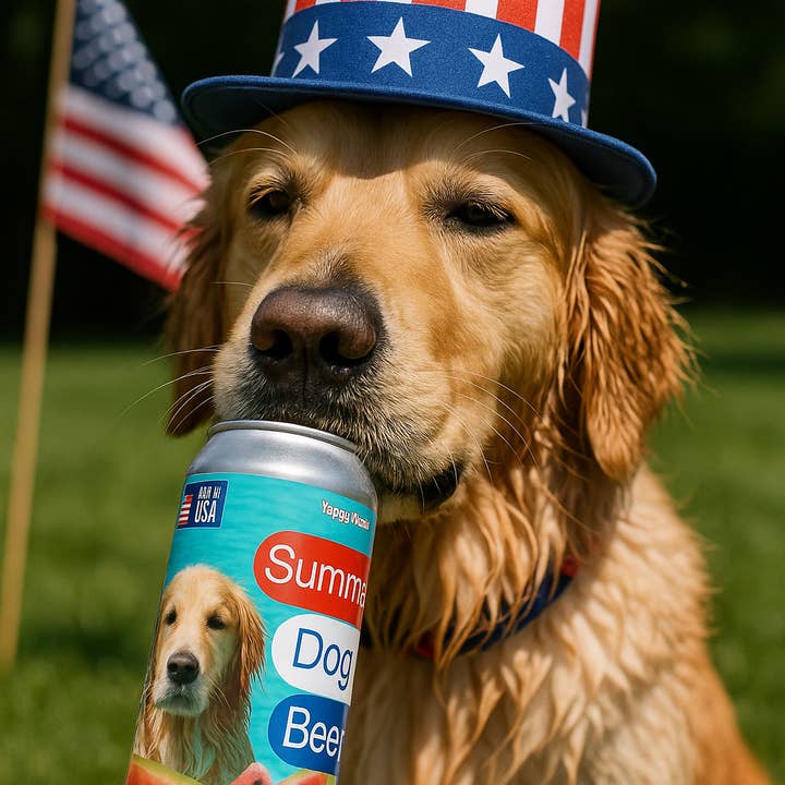 Yappy Hour - Wholesale Pet Treats - Dog - Summer Dog Beer | Watermelon | 24ct