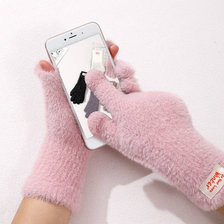 NINEXIS - Wholesale Gloves - Women's - CWAG00587_KOREAN STYLE WINTER FINGERLESS TOUCHSCREEN GLOVES7