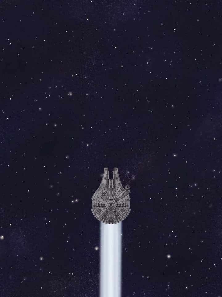 Lightspeed Art Print: Subtle Fandom Space Decor (11in x 14in) for wholesale by Taylor Made