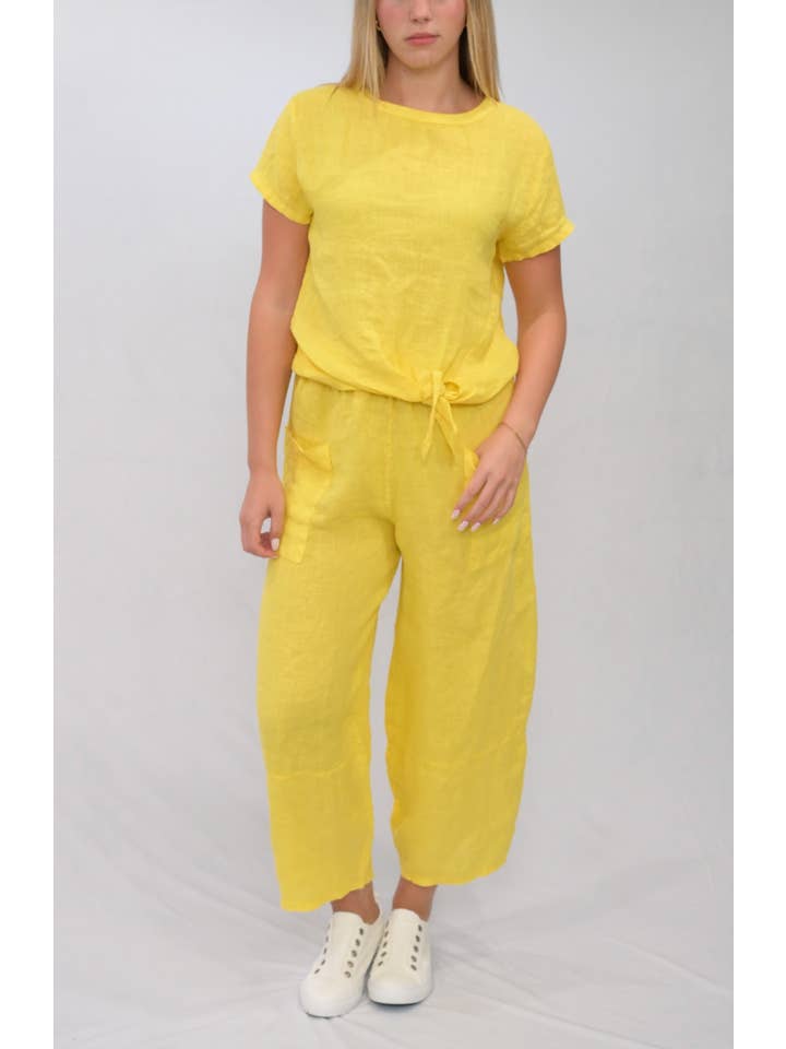 Merci Marie - Wholesale Pants - Women's - Linen Barrel Pants11