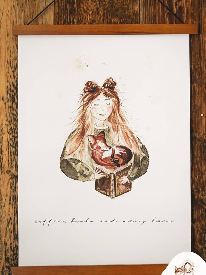 Plakat RævePige for engroshandel hos FuchsMaedchen