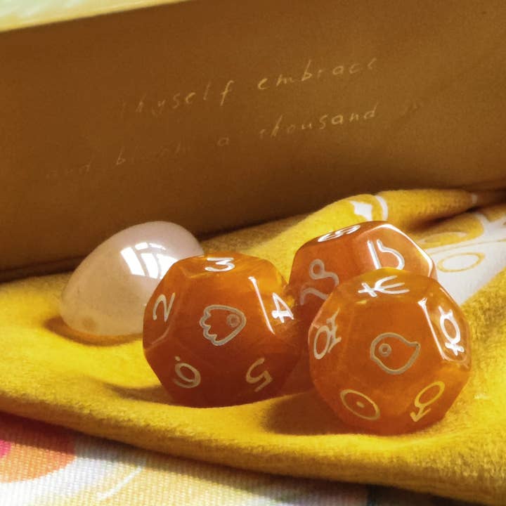 Uno with the Sun D12 Astrology Dice for wholesale by Vermilion Collection