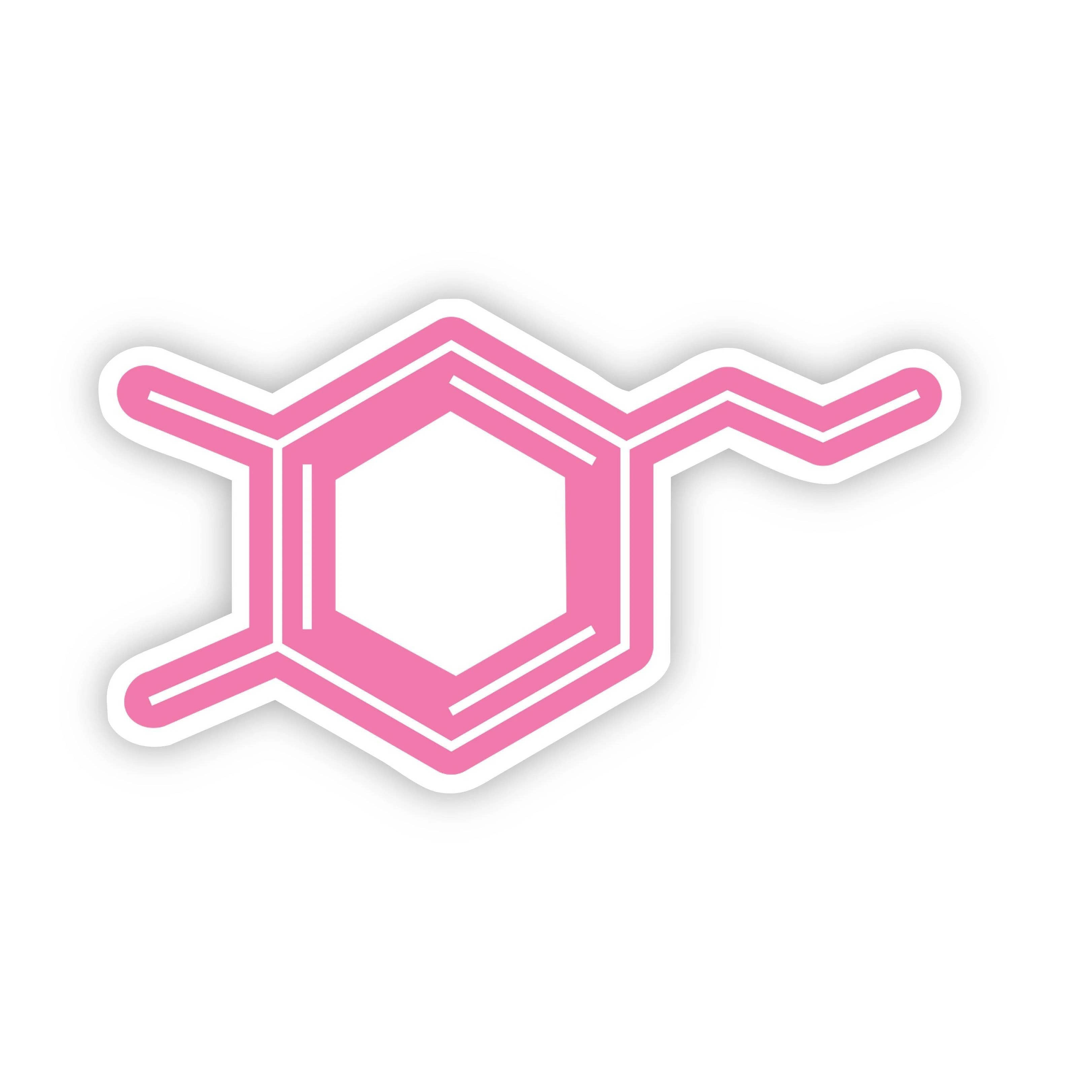 Big Moods - Wholesale Sticker - Dopamine Chemistry Pink Sticker