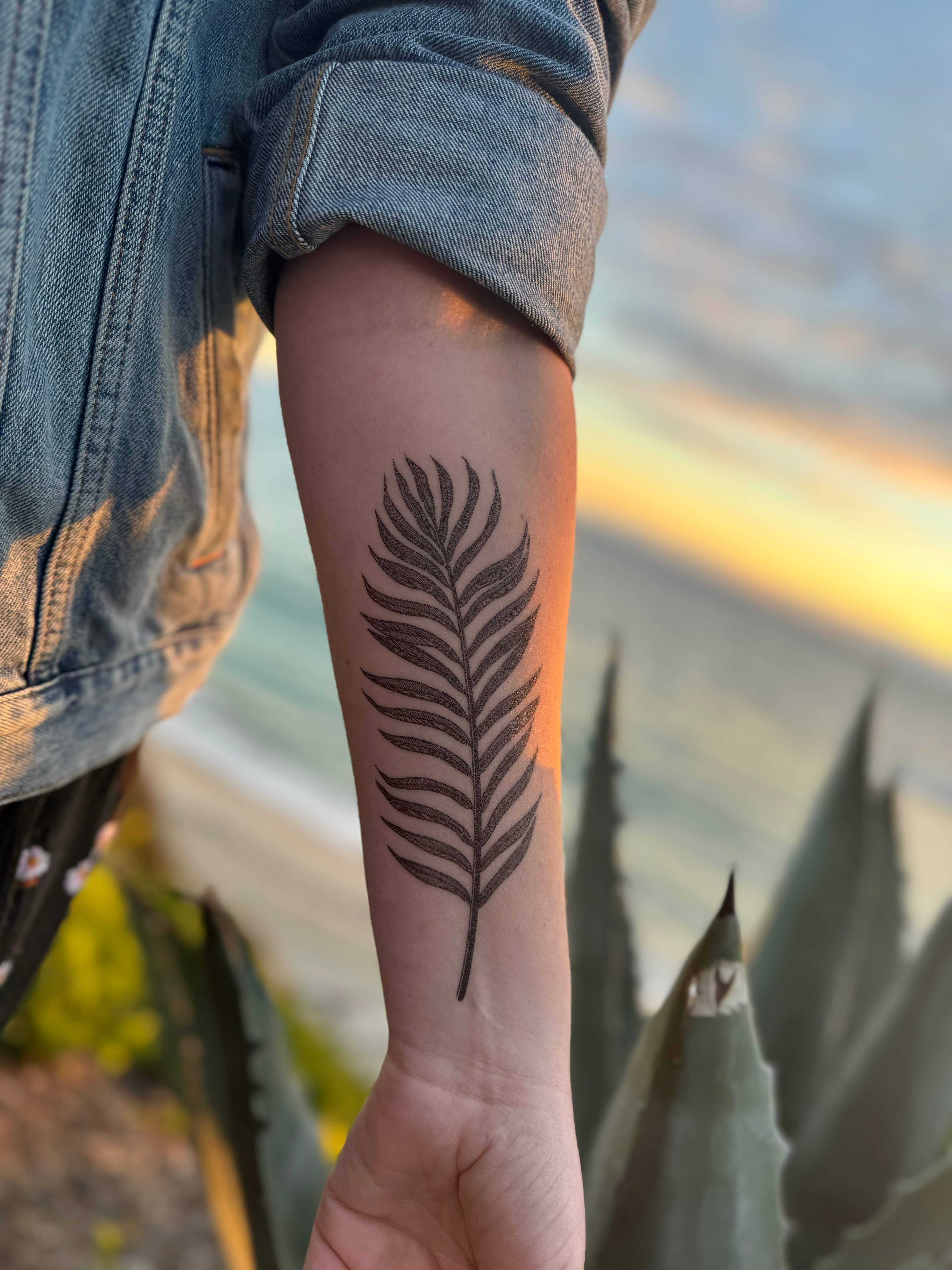 NatureTats - Wholesale Temporary Tattoo - Palm Leaf Temporary Tattoo7