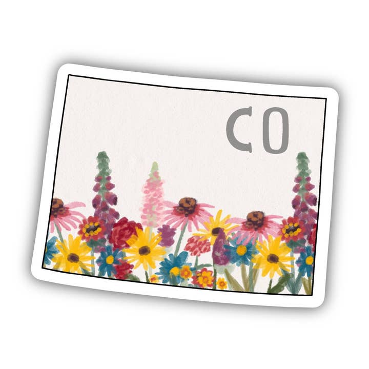 Colorado Painterly Pattern Sticker for wholesale by Big Moods