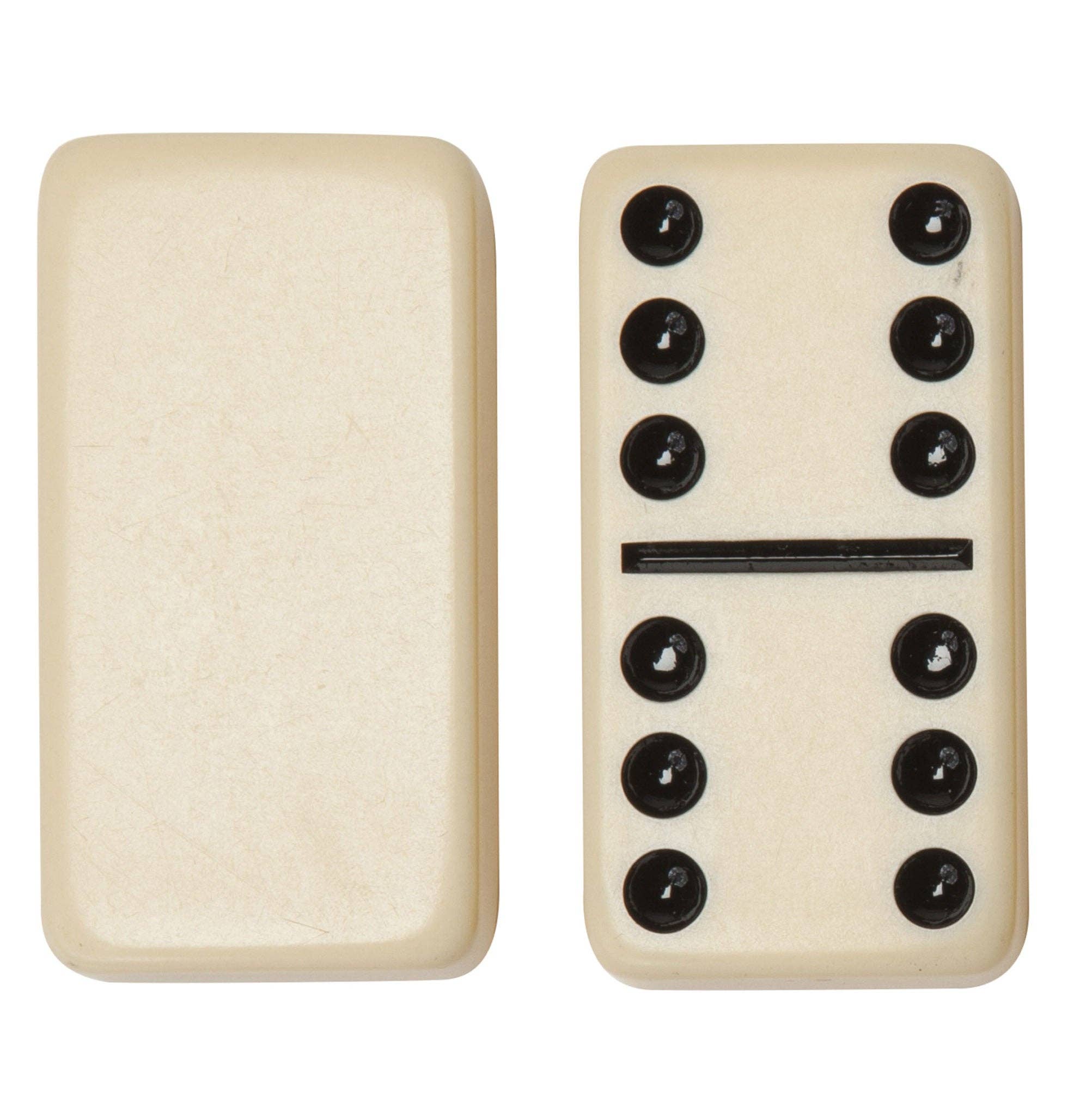 Wood Expressions - Wholesale Dominoes - WE Games Double 6 Dominoes - Ivory with Black Vinyl Case10