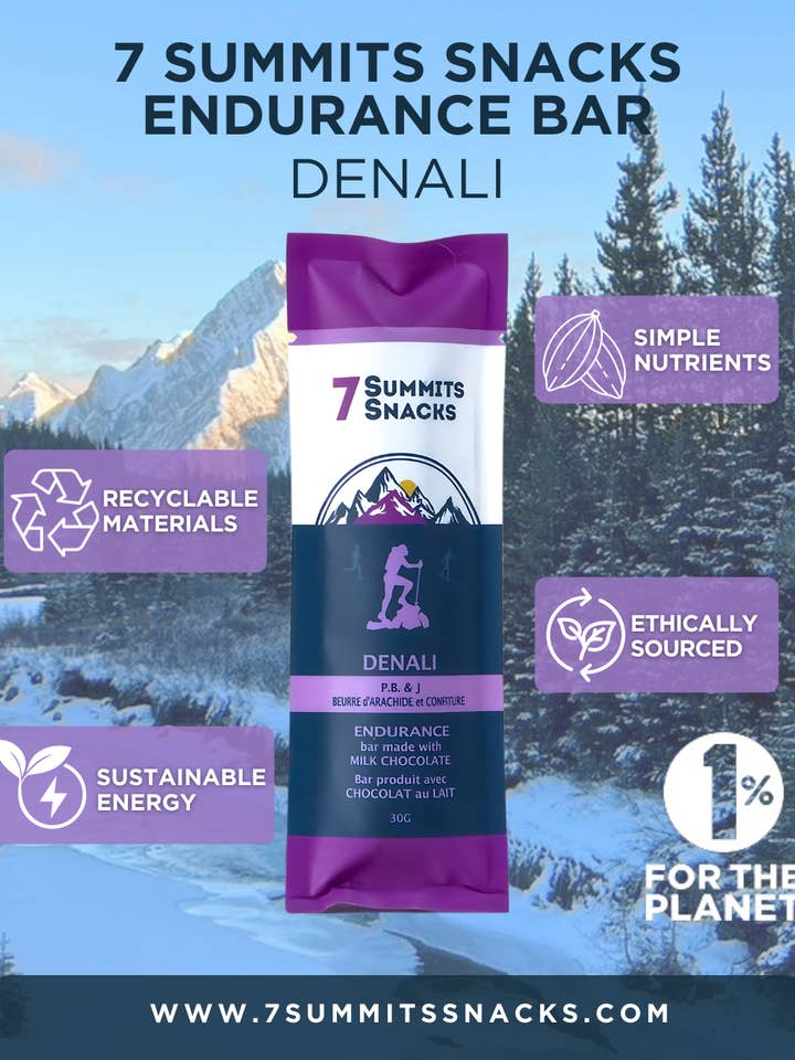 Milk Chocolate + PB & J Energy Bars Snacks for wholesale by 7 Summits Snacks