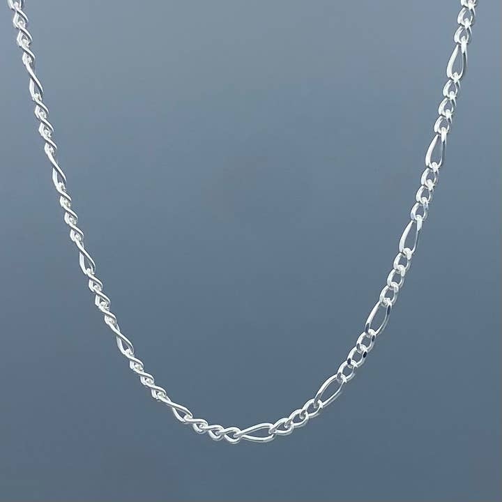 2.3mm Sterling Silver Figaro Chain for wholesale by Something Silver