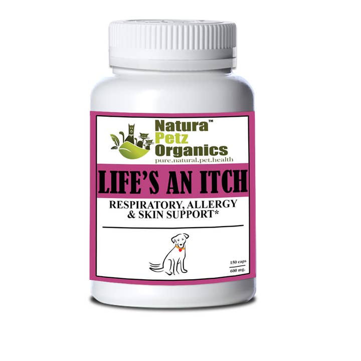Natura Petz Organics - Wholesale Pet Supplement - Cat/Dog - Life's an Itch Capsules - Respiratory, Allergy & Skin Support* Capsules for Dogs & Cats*