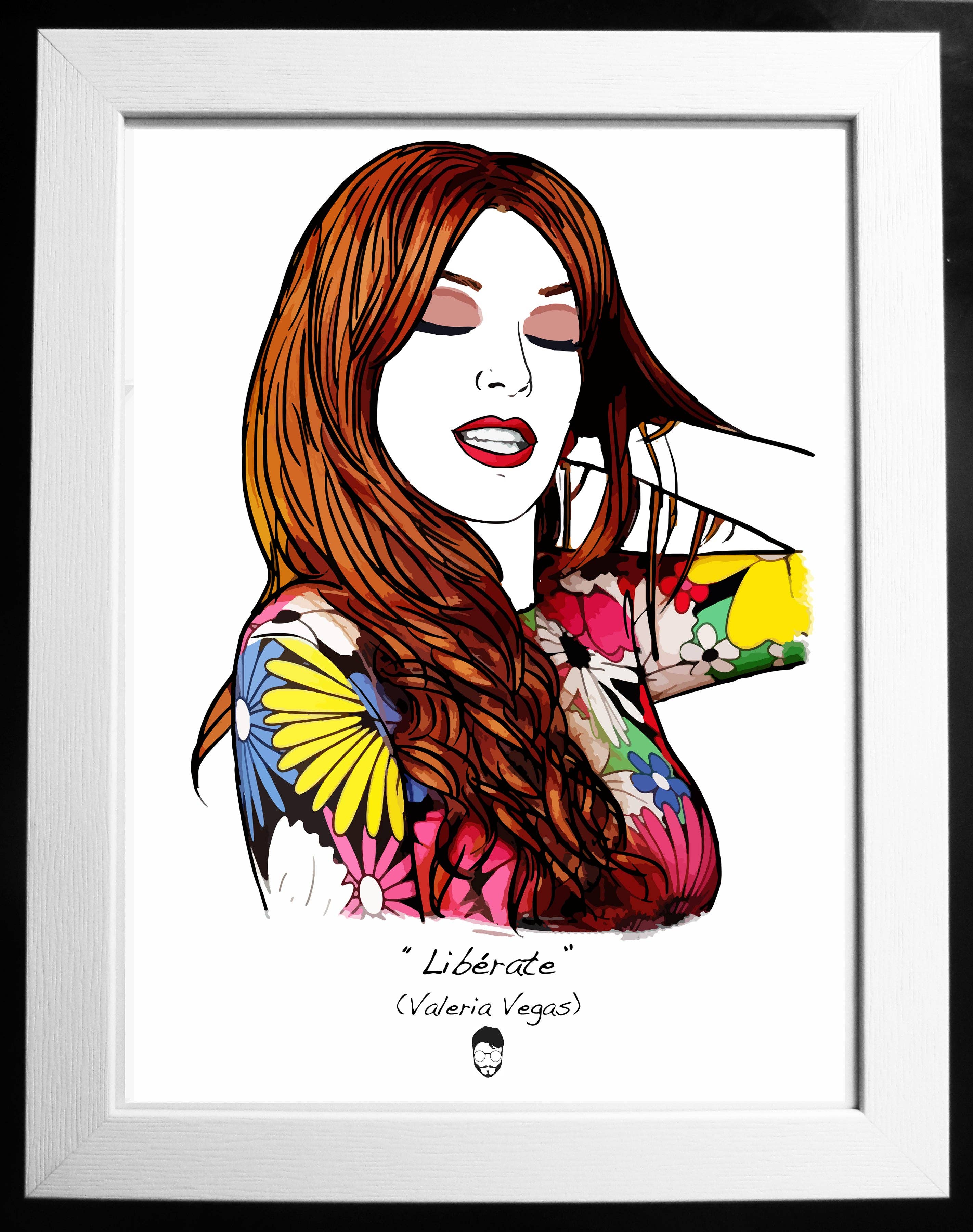 El loco del Pelo Rizo - Wholesale Art Print - Valeria Vegas0