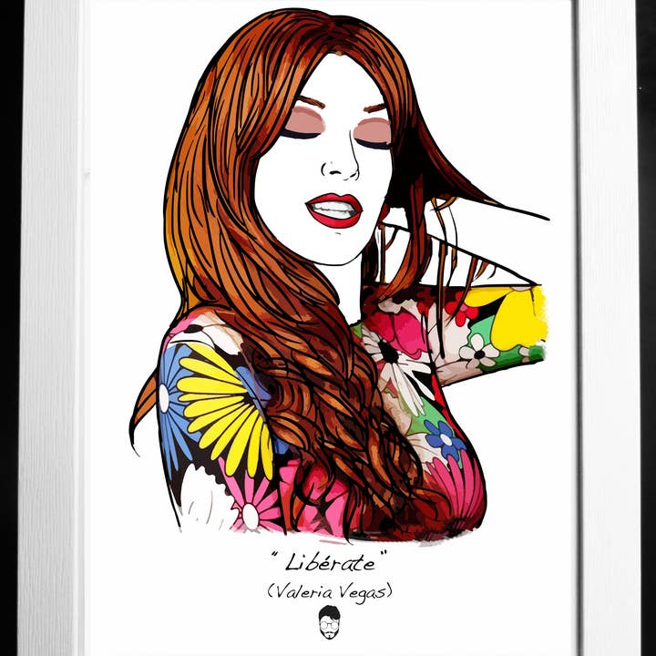 El loco del Pelo Rizo - Wholesale Art Print - Valeria Vegas0